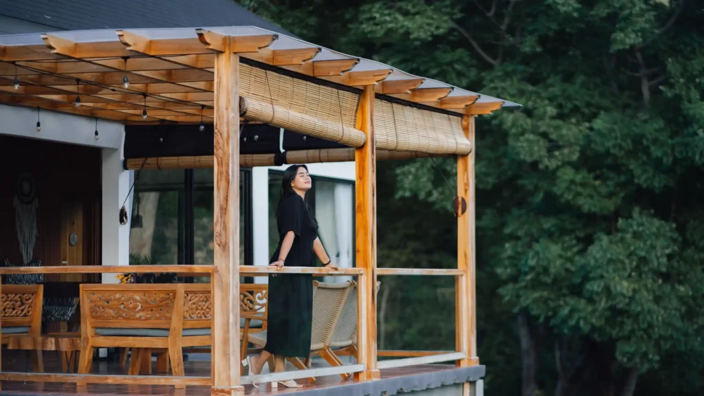 Woman Enjoying Her Time at Dreamcatcher