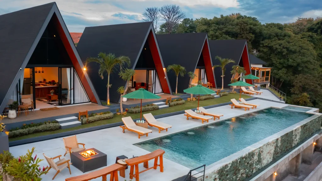 Dreamcatcher Villas Pool Aerial View